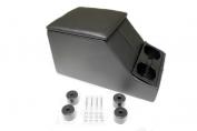 CENTRE SEAT CUBBY BOX - BLACK WITH CUP HOLDERS - DEFENDER
